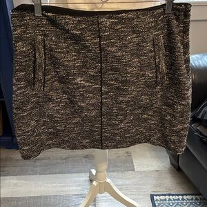 Banana Republic Black and Gray Mini Skirt